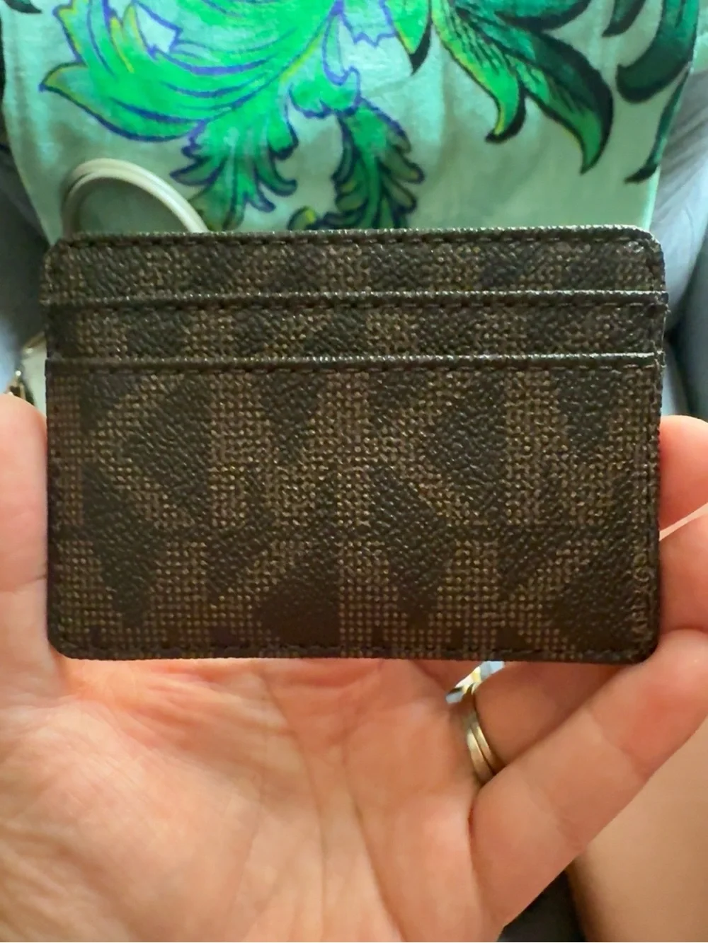 Michael Kors Hamilton East West Crossbody + Matching Card Holder Brown MK